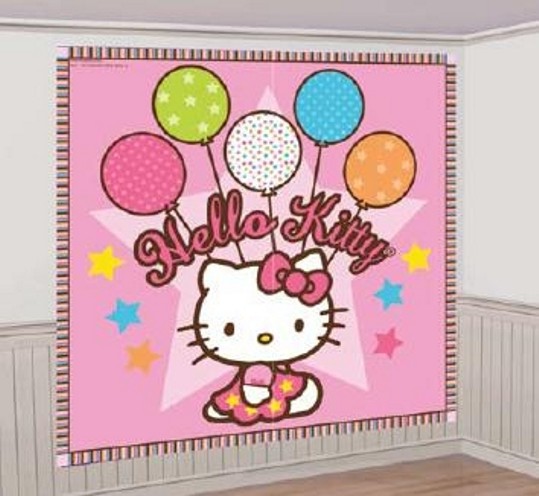 992470.jpg - ESCENA HELLO KITTY PLASTICO 2x2MTS PARA DECORACION